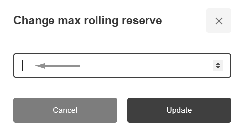 ChangeMaxRollingReserve